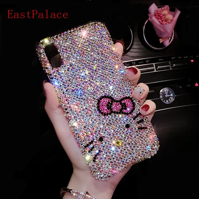 

3D Cartoon Luxury Designer Crystal Diamond Case Cover for IPhone XS Max XR X 10 8 7 6 6S Plus Glitter Rhinestone Phone Cases