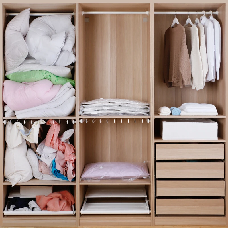 20 قطعة فراغ حقيبة التخزين حقيبة بلاستيكية شفافة للملابس المنظم الفضاء التوقف حزمة العمل مع نظافة