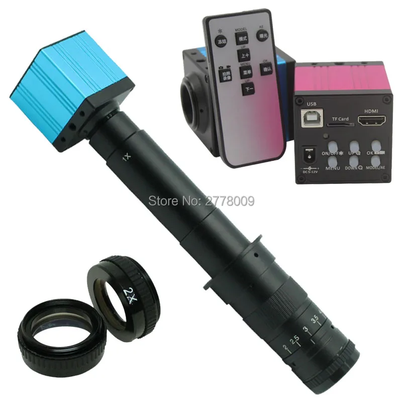

16MP HDMI USB Industrial Microscope Camera With The Mouse To Operate TF Card Video Recording+Optical 10X-600X C-mount Lens