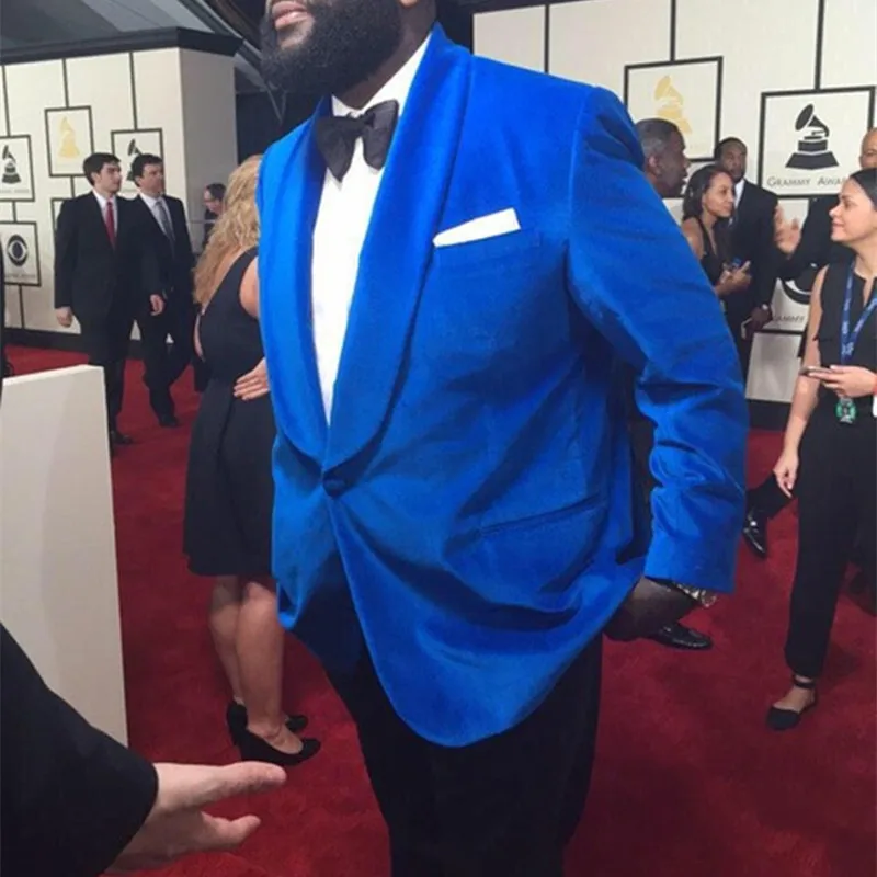 View Black Blazer With Royal Blue Shirt Pics