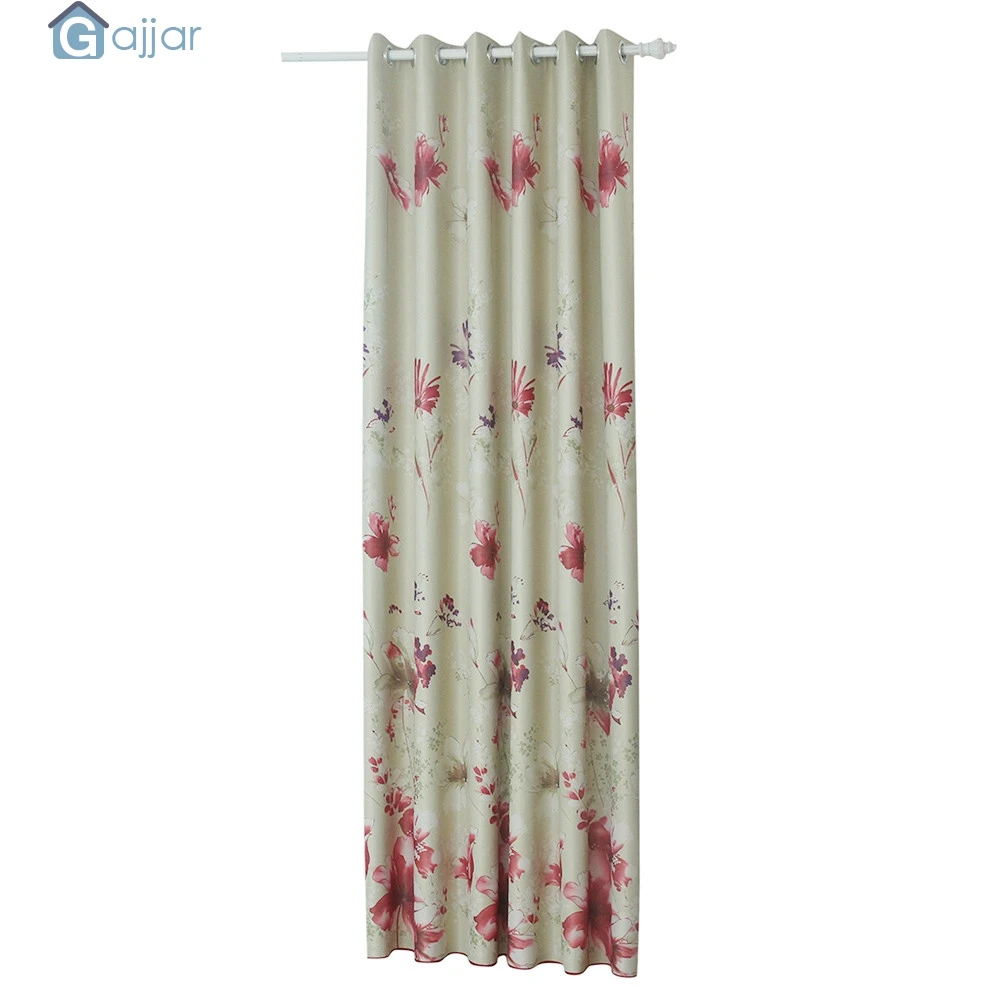 Gajjar 2019 HOT 1PC Insulated Foam Lined butterfly Blackout Grommet Window Curtain Panels Home  250cm x 100cm Curtain 18Oct24 p1