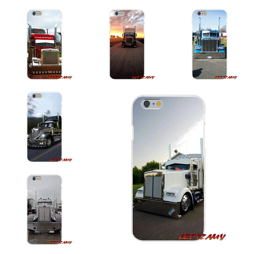 

Accessories Phone Cases Covers For iPhone X 4 4S 5 5S 5C SE 6 6S 7 8 Plus Cute Peterbilt Trucks Skin