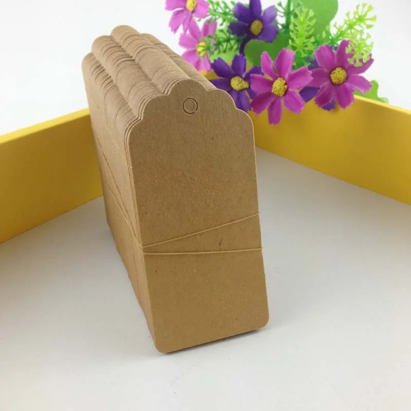 Креативные крафт-бирки 9 5x4 5 см 200 шт./лот этикетки для одежды пустые бумажные