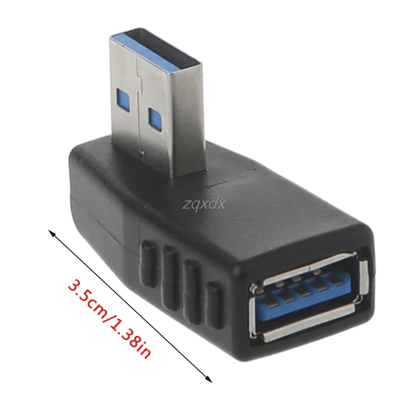 90 Degree Left Right Angled USB 3.0 A Male To Female Adapter Connector For Laptop PC Z07 Drop ship 90 Degree Left Right Angled USB 3.0 A Male To Female Adapter Connector For Laptop PC Z07 Drop ship