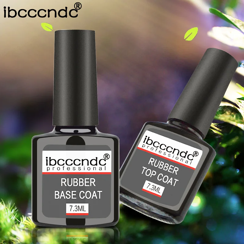 Fast Dry UV Varnish Rubber Base Coat Top Coat Long Lasting No Clean