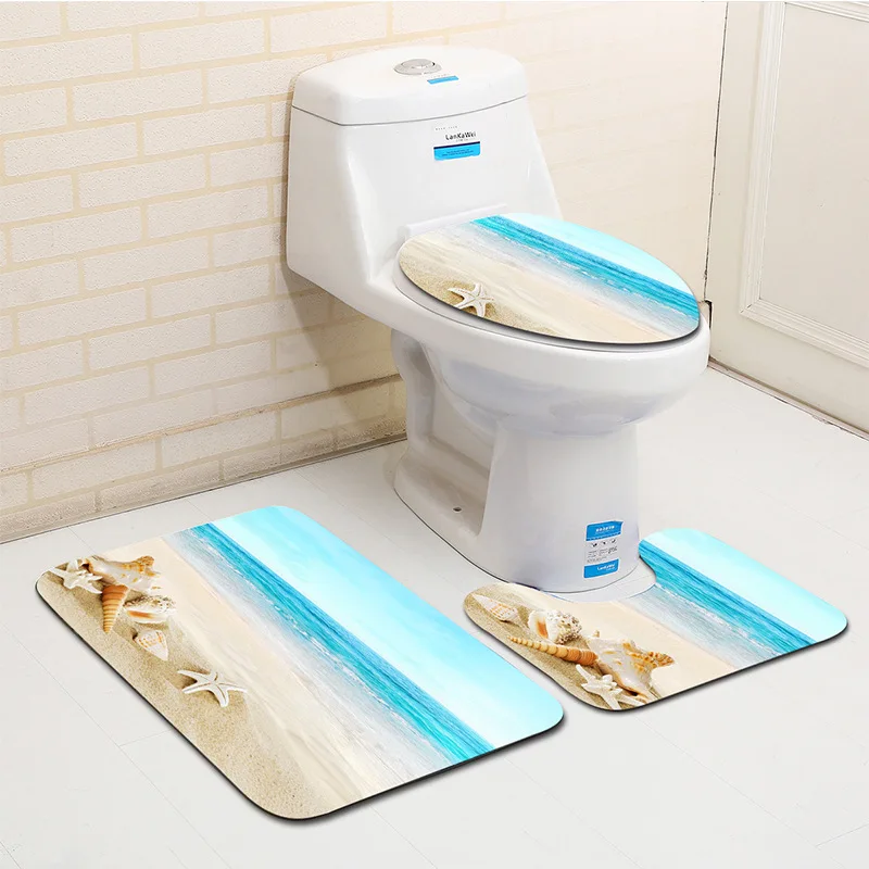 bathroom and toilet mat sets