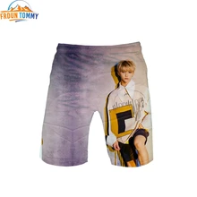 K-pop группа stray kids желтая древесина 3D принт модные высококачественные летние мужские модные трендовые шорты крутые популярные повседневные летние шорты