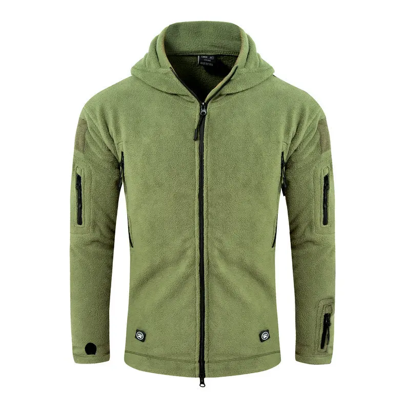 

011101 Outdoors Military Tactical Soft Shell Fleece Hoody Jacket Men Sportswear Thermal Hoodies Jacket