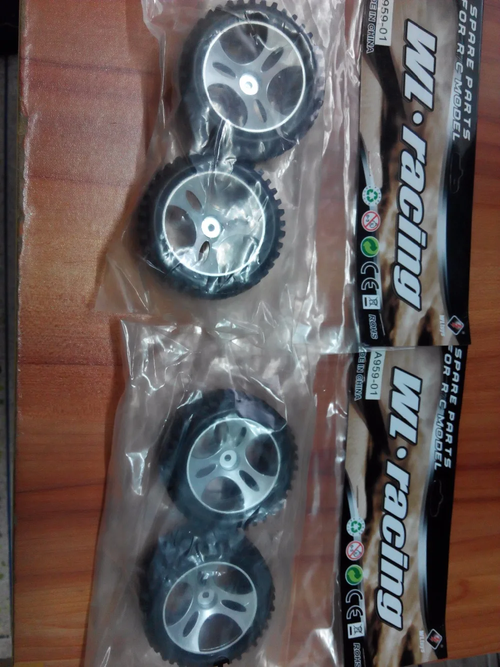 4pcs/lot Wltoys A959 1/18 RC Car Spare Parts Tires Wheels A959-01