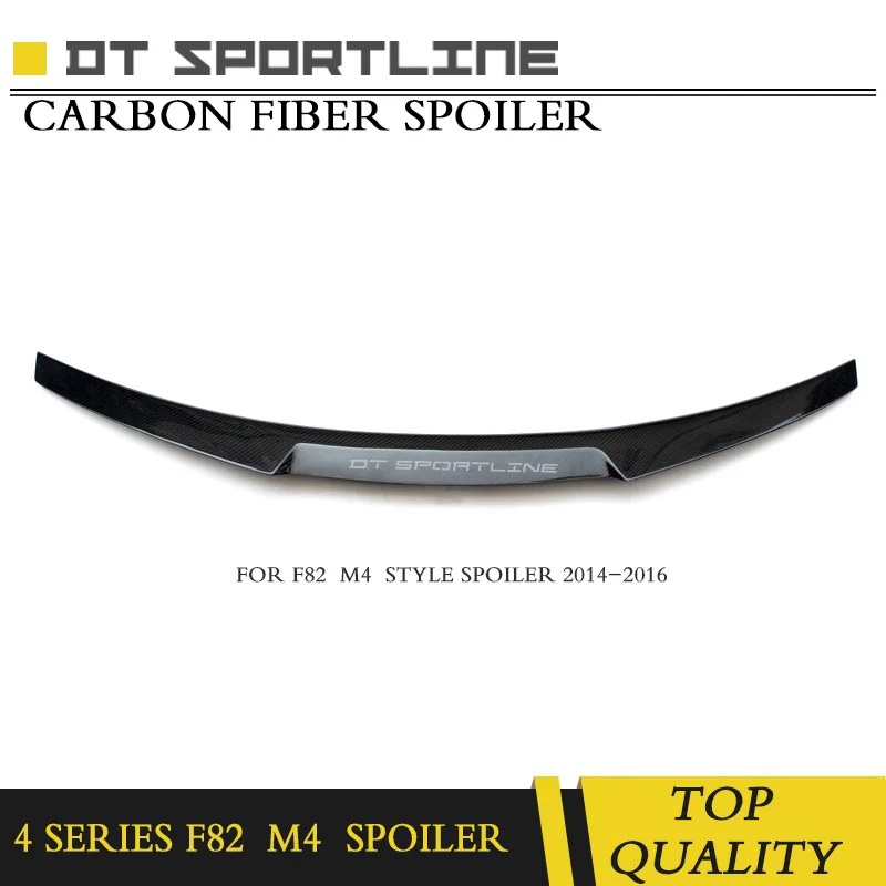 

M4 F82 Rear Deck Spoiler Carbon Fiber M4 Style Spoiler Boot Lip Wing for BMW 4 Series M4 F82 420i 435i 440i Coupe ducktail
