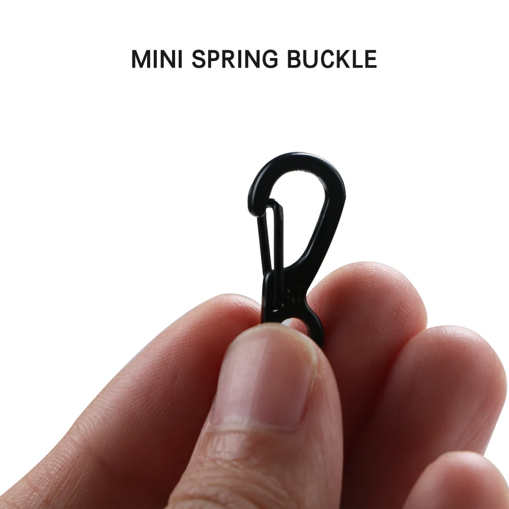 10Pcs/Set Mini Spring Hooks Aluminum Alloy Clips EDC Keychain Camping