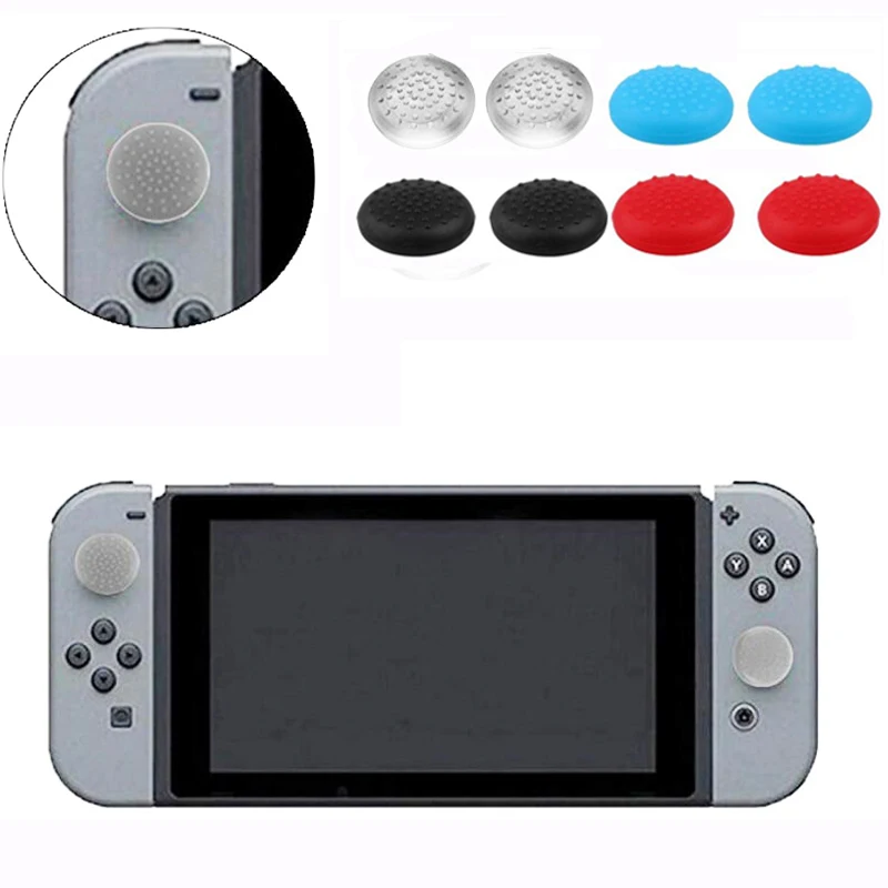 

New Hot Sale Joystick TPU Button Cover Thumbstick Silicon Grip Caps For Nintend Switch Cap For NS Joy-Con Cap 100pcs/lot