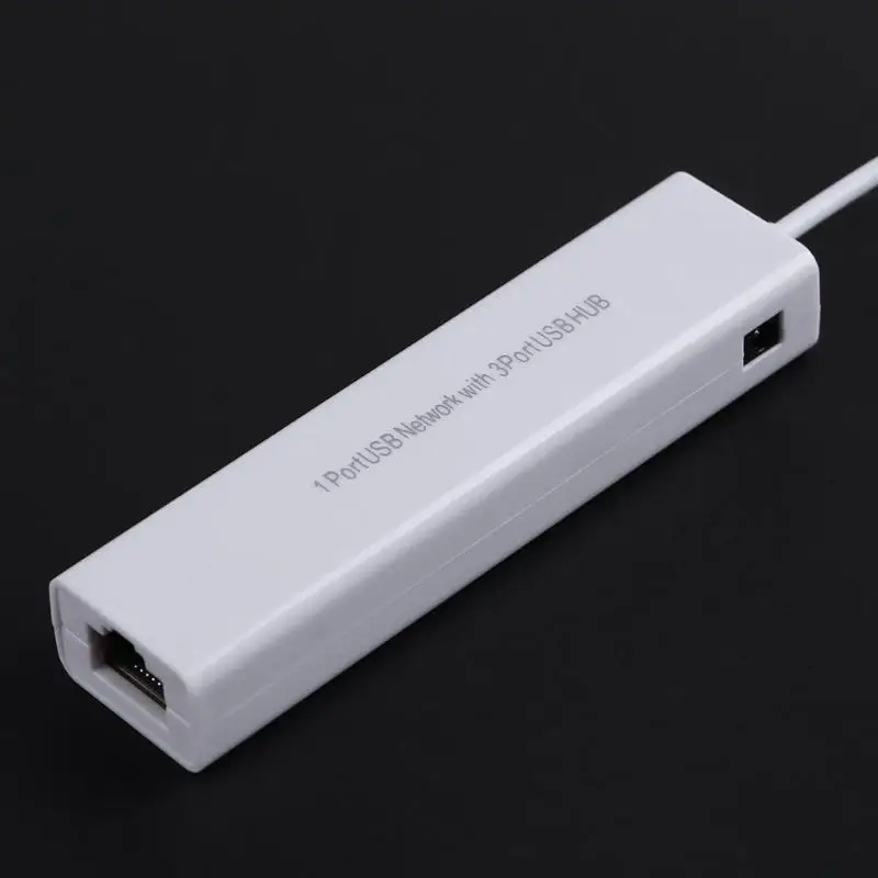 Проводной сетевые карты OTG 3 Порты и разъёмы USB 2,0 концентратор 10/100 MB Micro USB к RJ45 сетевой адаптер сетевой карты для планшетного компьютера