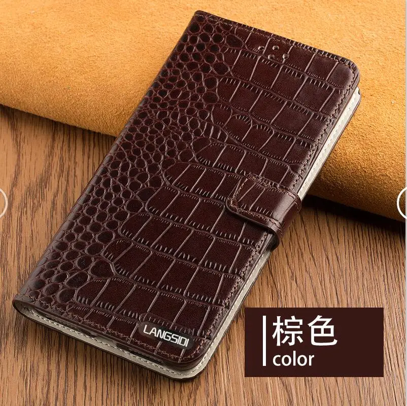 02-Deep brown Wangcangli чехол для телефона крокодил табби раза вычет чехол для телефона ForMEIZU Mx5 сотовом телефоне посылка ручной работы на заказ - Цвет: 02-Deep brown