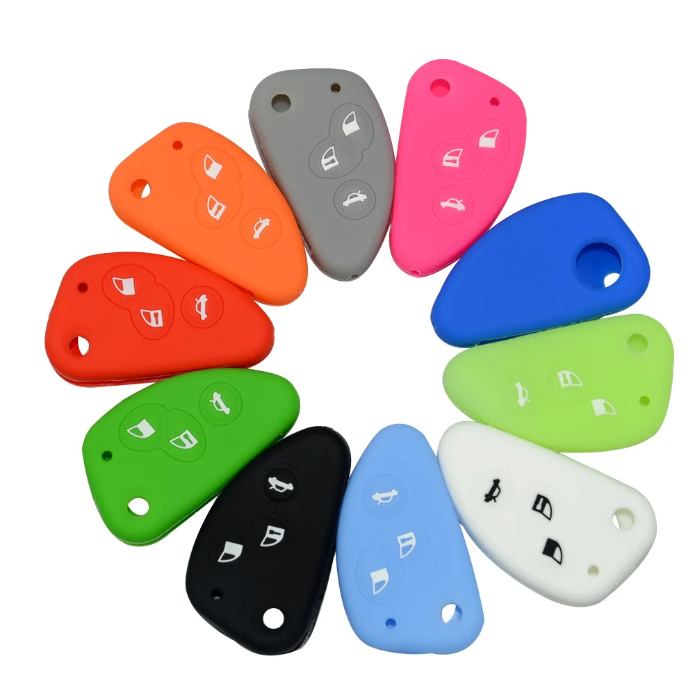 Okeytech For font b Alfa b font Key Silicone Rubber Car Key cover case For font