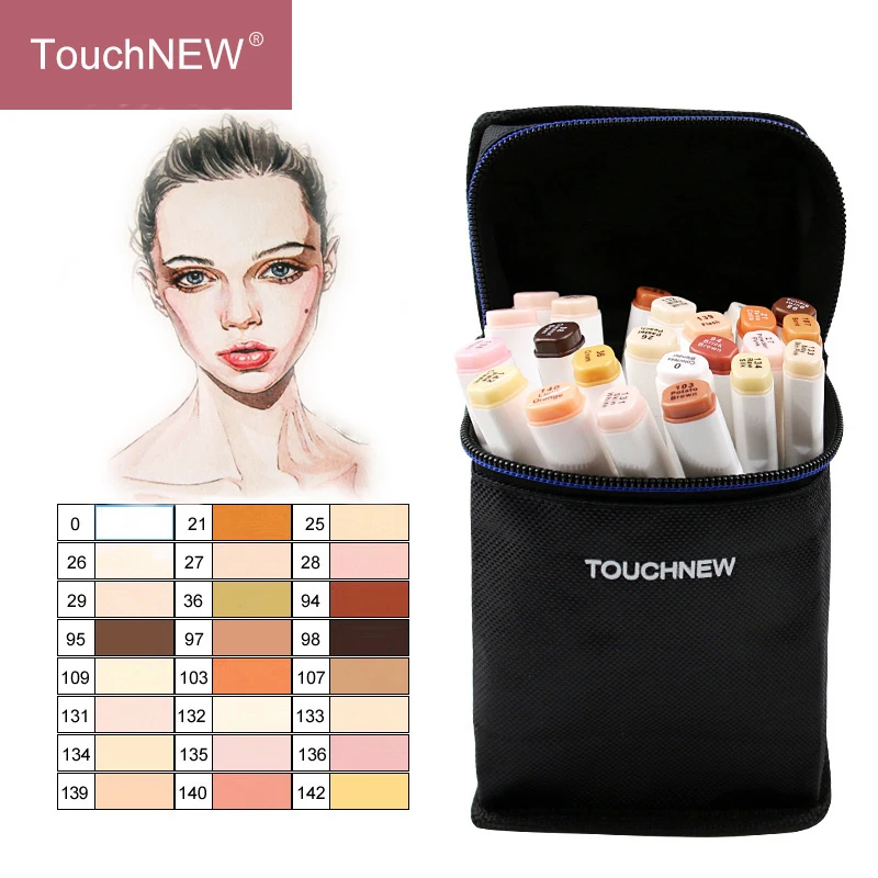 

Touchnew stabilo12/24Colors Art Marker Pen Double-Ended Sketch Markers Alcohol Based Ink Neutral Gray Tones Art Supplies