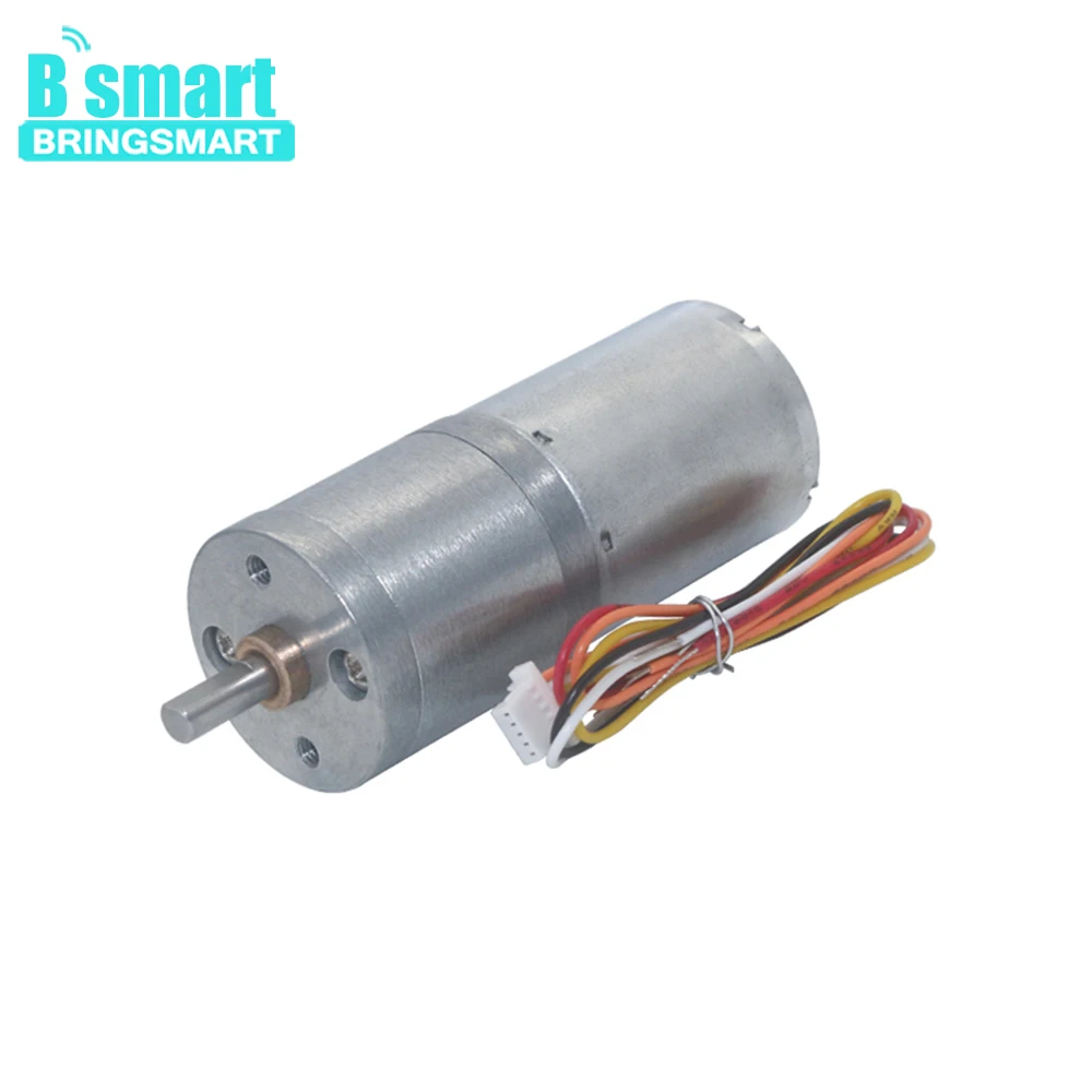 

Bringsmart JGA25-2430 DC Brushless Motor 12~24V Gear Electric Motor 14~1550rpm with Brake Speed Control BLDC Motor Low Noise