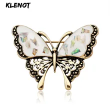 Натуральная раковина брошь Бабочка Насекомое животное ювелирные изделия булавки и броши для женщин Бабочка моллюск Ремесло Материал нагрудник