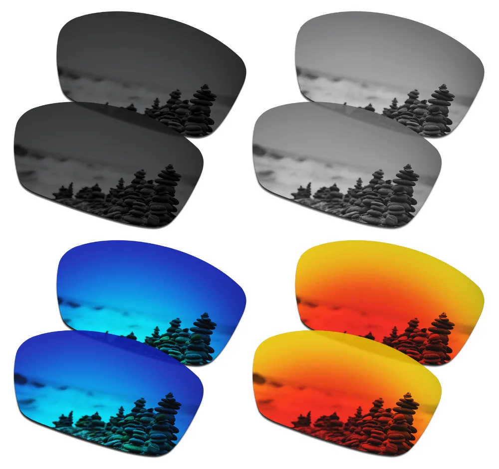 

SmartVLT 4 Pairs Polarized Sunglasses Replacement Lenses for Oakley Hijinx - 4 Colors