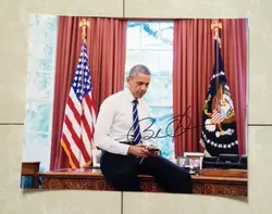 Подпись Барак Хусейн Обама с автографом оригинальное фото 8*10 Коллекция Бесплатная доставка 102018B