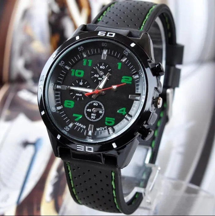 

Luxury Brand Men Watches Analog Quartz Clock Fashion Casual outdoor Sports rubber strap Hours Wrist Watch Relogio Masculino