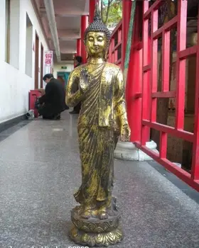 

Thai Thailand Buddhism Bronze gild Ayutthaya Sakyamuni Maitreya Buddha Statue