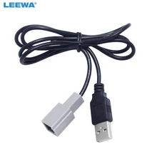 LEEWA Car Audio Parts Female USB Cable Adapter For LEXUS Toyota Camry Reiz RAV4 Mazda CX5 Plug #CA5106