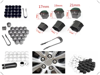

17 19 21MM car accessories wheel cover screw protection nut dustproof for Audi A4 Avant A4 Cabriolet A6L A8L