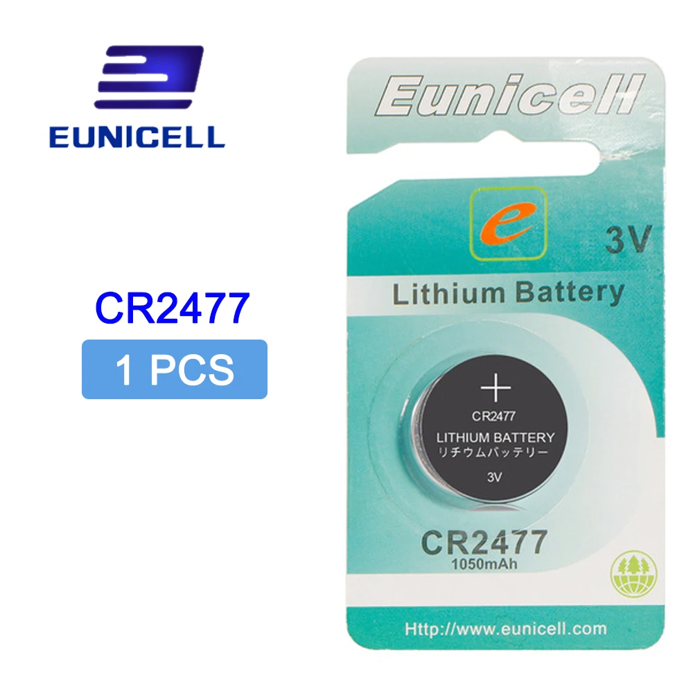 CR2477 литиевая Кнопка монета 1 шт. 3 в 1050 мАч батарея DL2477 ECR2477 LM2477 KCR2477 CR 2477 для часов