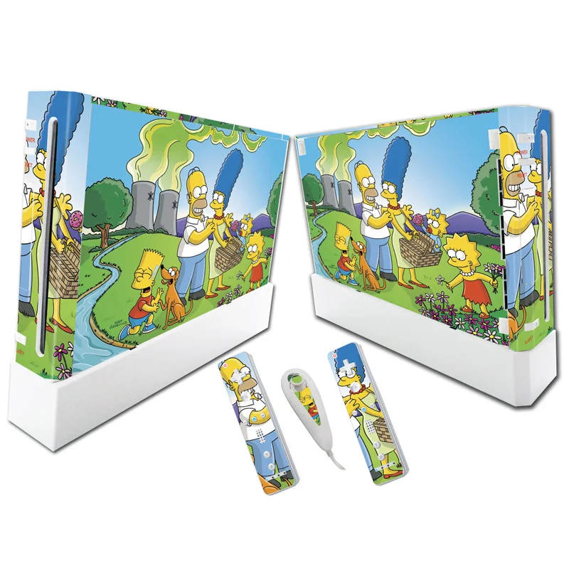 

For W ii Console Cover with Remotes Controller Skins For Nintend w ii skin sticker for w ii skin---2001