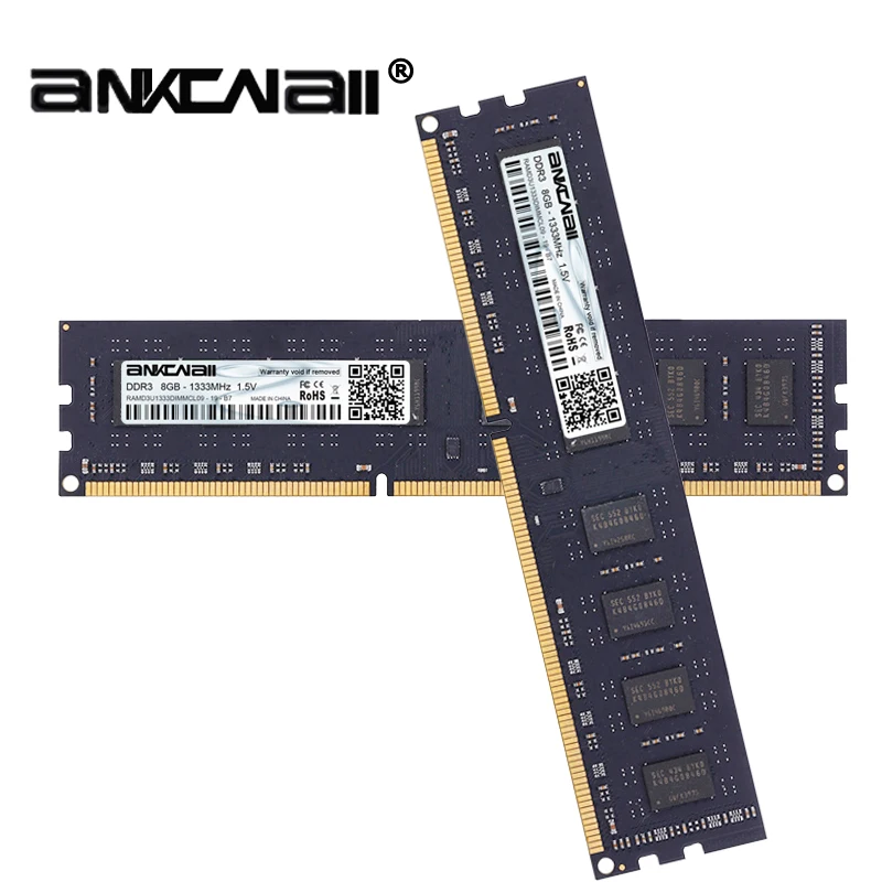 DDR3 ОЗУ 16 Гб (2 шт. x 8 ГБ) или 4 Гб) 1333 МГц 1600 1866 Φ/12800 для Intel Desktop Memory DIMM 1 5 V