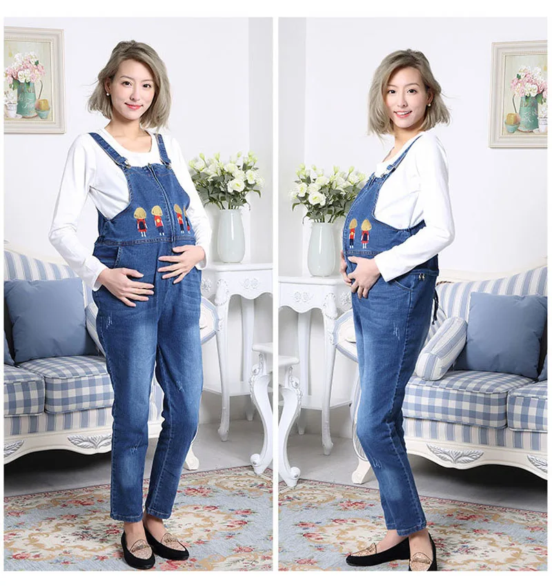 Джинсовый комбинезон для беременных; Модный джинсовый комбинезон с грибами для беременных женщин; дизайн на молнии; не нужно снимать в туалет