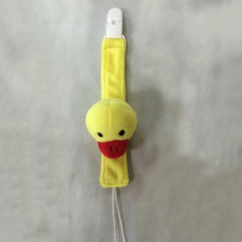 Cute plush Baby pacifier holder nipple chain baby teether chain toy dummy holder soother lion/giraffe chain Pacifier chain B0620