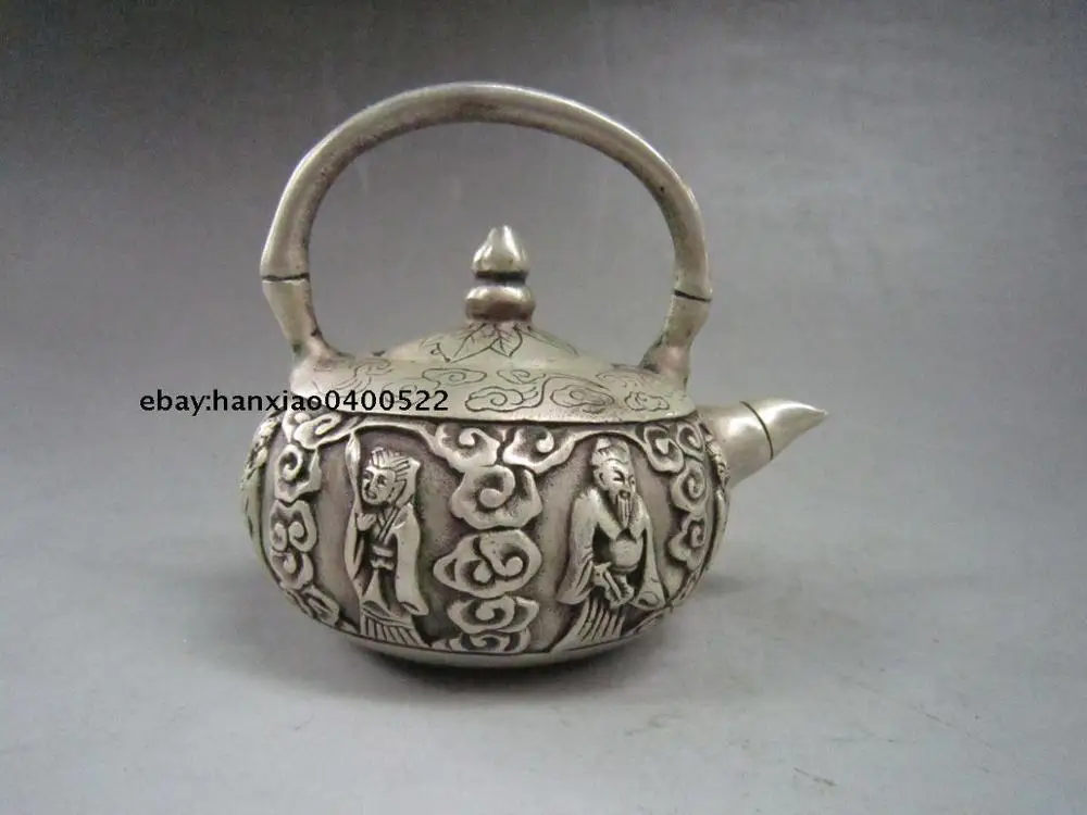 Chinese Miao Silver Handwork Immortal Teapots XuandeMark | Дом и сад