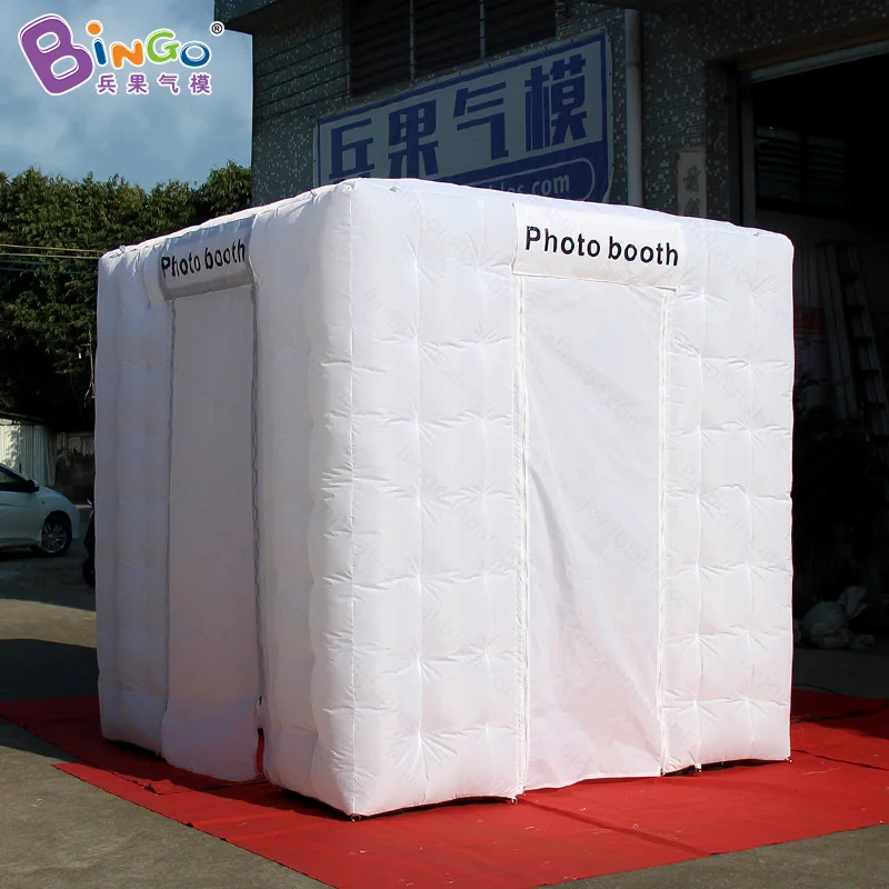  Customized 2.4X2.4X2.4m inflatable photo booth with blower advertising cube tent for commercial sho