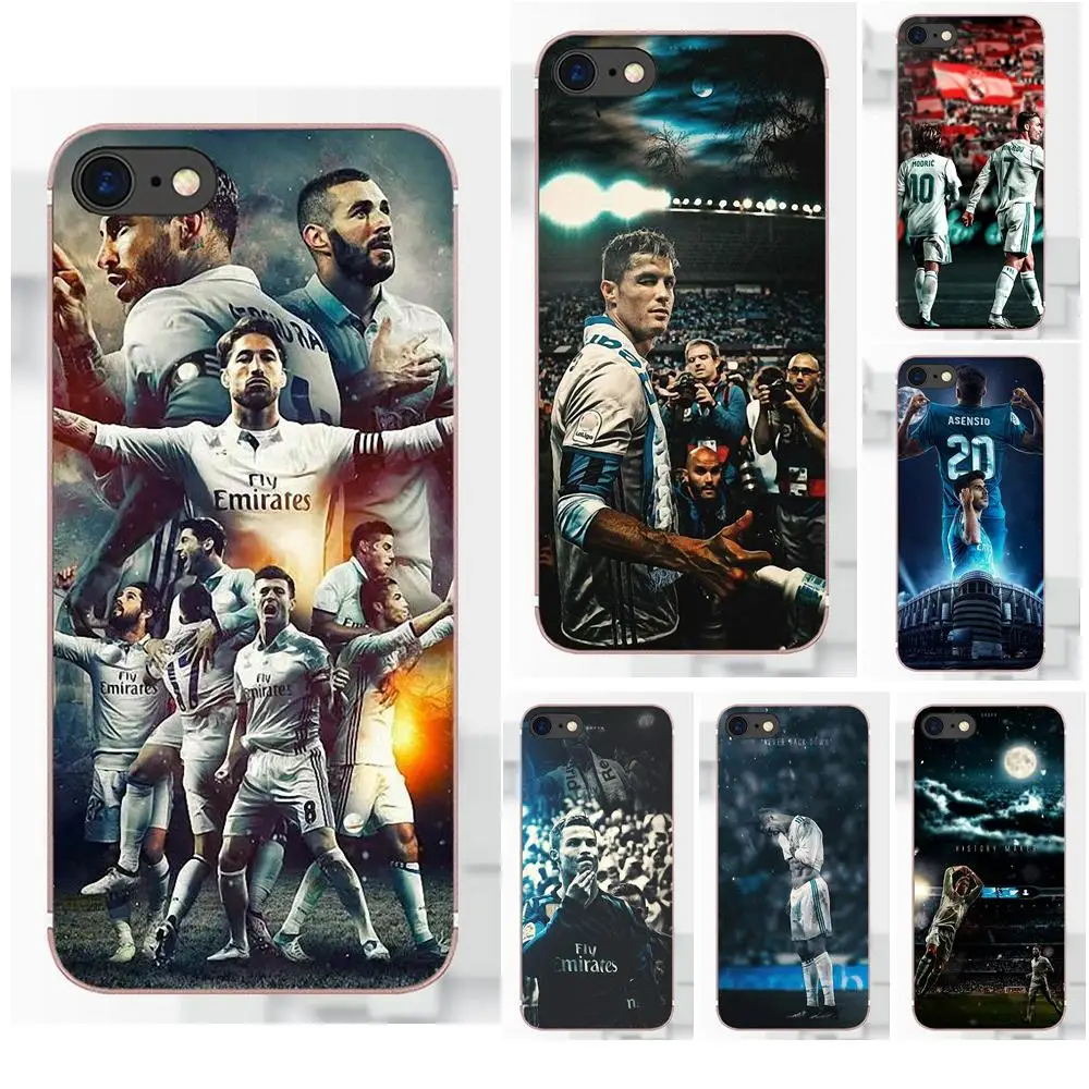 

Omdnwd Real Madrid Team Design Soft Design For iPhone X 4S 5S 5C SE 6S 7 8 Plus Galaxy Note 5 6 8 S9+ Grand Core Prime Alpha