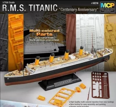 

Assembled Ship 14214 Color Separation Model Titanic Model Ship