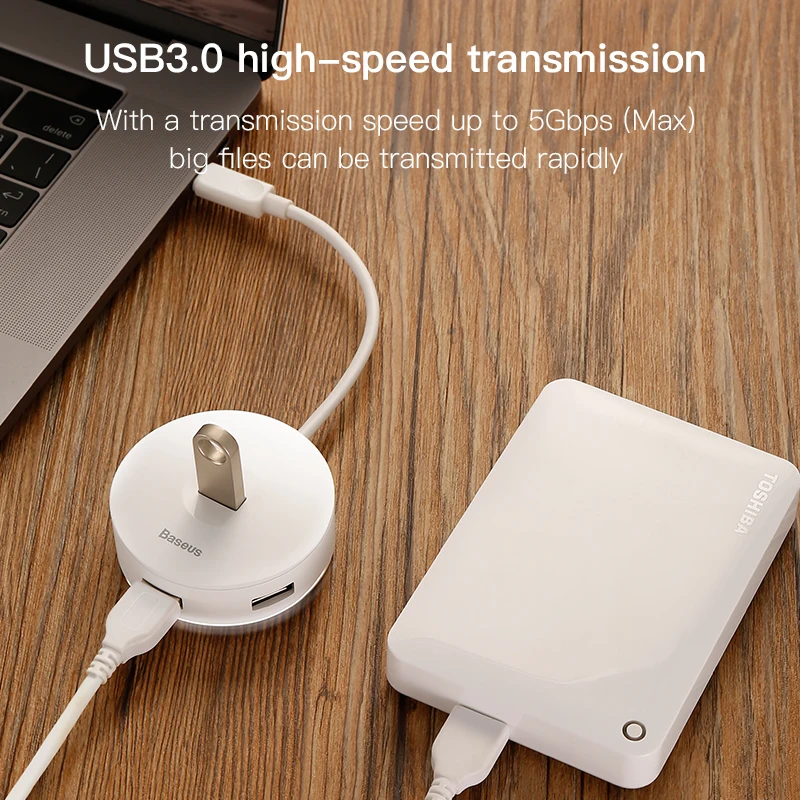 Baseus usb хаб USB 3 0 C HUB для MacBook Pro Surface Type 2 адаптер с Micro компьютера сплиттер|USB-хабы| |