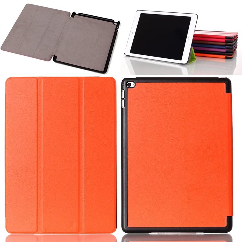 

Luxury Tablet Shockproof Smart Leather Case for Apple Ipad 6 Smart Folding Flip Cover for Apple Ipad Air 2