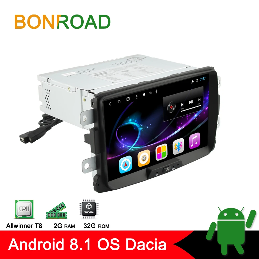 

Bonroad Android 8.1 Car Multimedia For Renault Duste 2012-2015 GPS Navigation Radio Player RAM 2G ROM 32G with wifi/Bluetooth