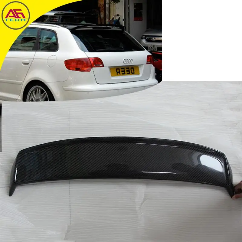 

Carbon fiber AG style auto rear door spoiler wing rear spoiler wing back trunk spoiler for Audi A3 hatchback 03-12