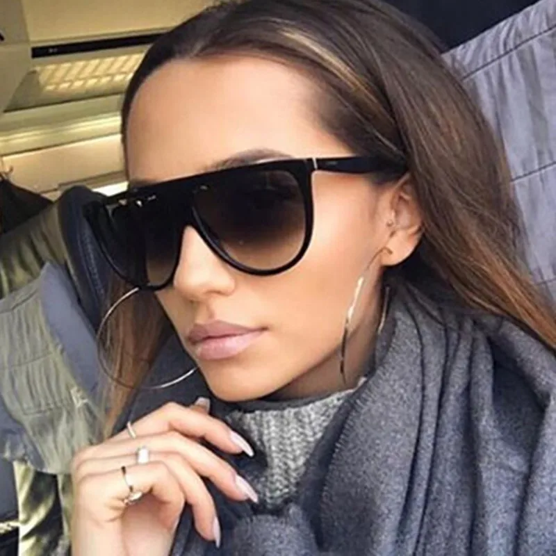 2017 Del Progettista di Marca Delle Donne Retro Flat Top Occhiali Da Sole  Vintage Acetato Ombreggiato Lenti Sottili Ombra Occhiali Uomini Oculos De  Sol 744 M|de sol|oculos de solshadow glasses - AliExpress