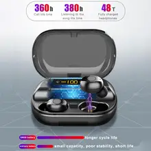 Bluetooth наушники 5,0 TWS Беспроводная мини-гарнитура спортивные наушники дисплей питания с зарядным устройством гарнитура для игр