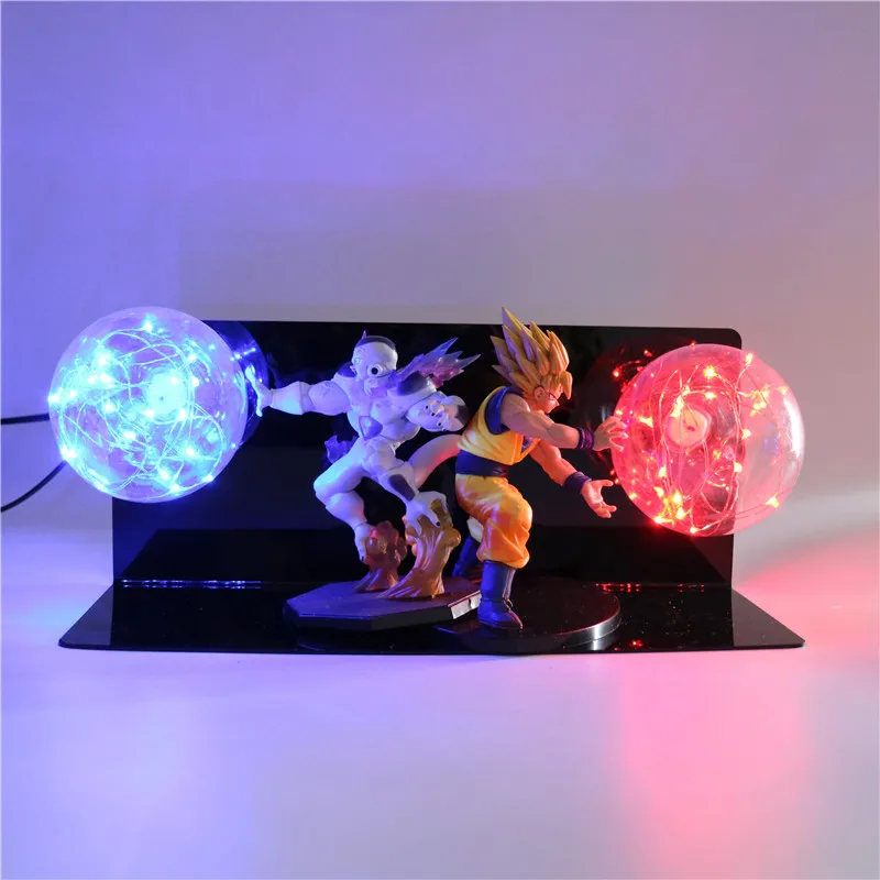 Dragon Ball Z Action Figures Goku Father vs Frieza Fighting Super Saiyan Kamehameha DBZ Anime Figurine Collectible Model Toys | Игрушки и