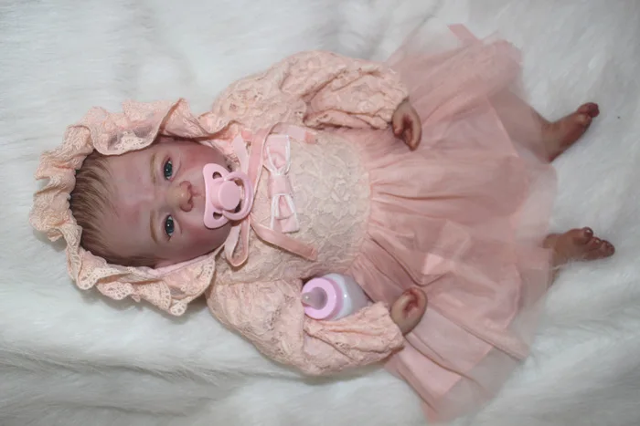 22 дюйма Reborn Baby GIRL реалистичные силиконовые куклы учебная кукла и одежда|silicone dolls
