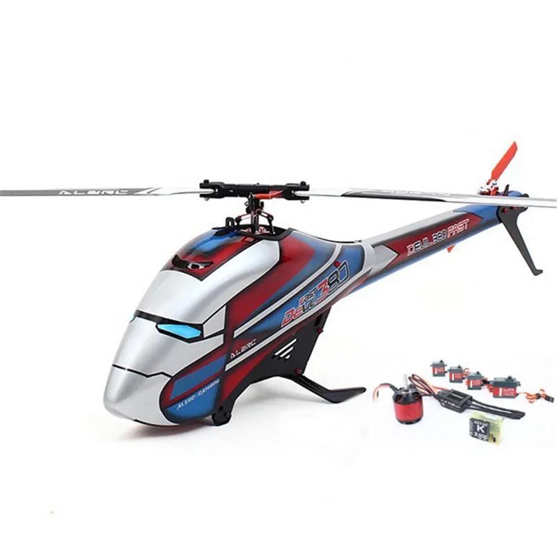 

ALZRC Devil 380 FAST RC Helicopter Super Combo With Flybarless Head Rotor Set Thickened Carbon Fiber Tail Boom RTF New Design