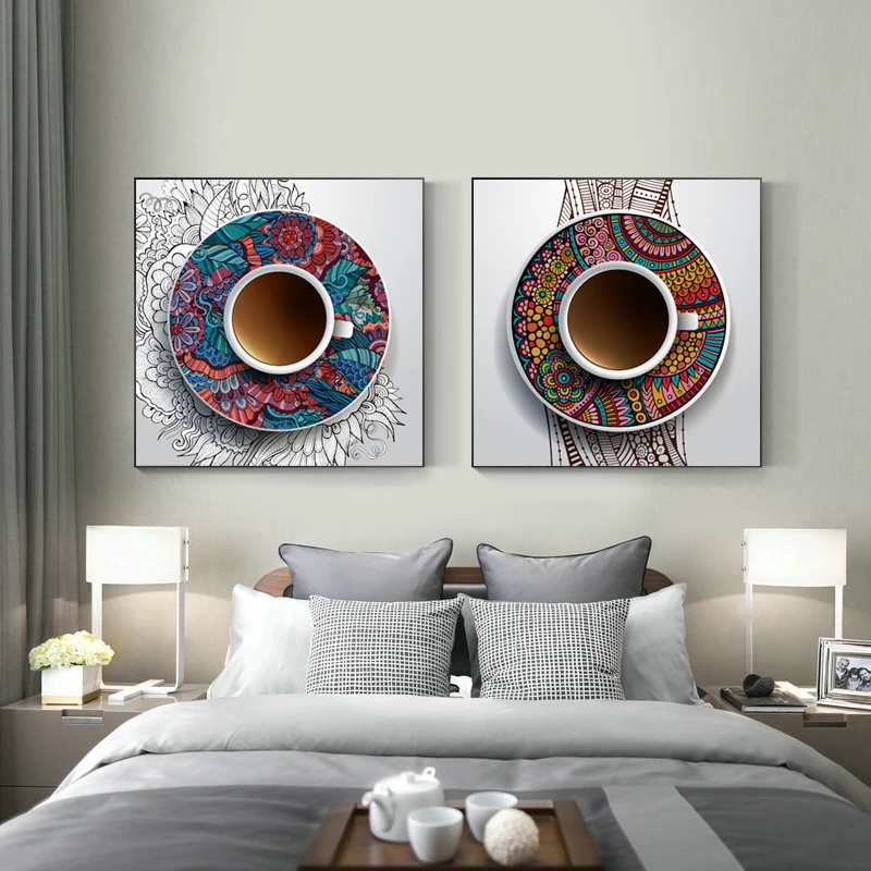 Abstract-Oil-Painting-Ethnic-Coffee-Round-Canvas-Painting-HD-Colorful-Home-Decor-Nordic-Style-Wall-Art (2)