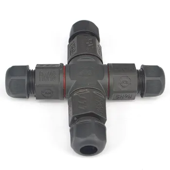 

100 Pcs ship by DHL L20 2 pin 3 Pin 4 way Waterproof Connector Screw and Soldering Pins Nylon IP67 15A Electrical Wire Adapter