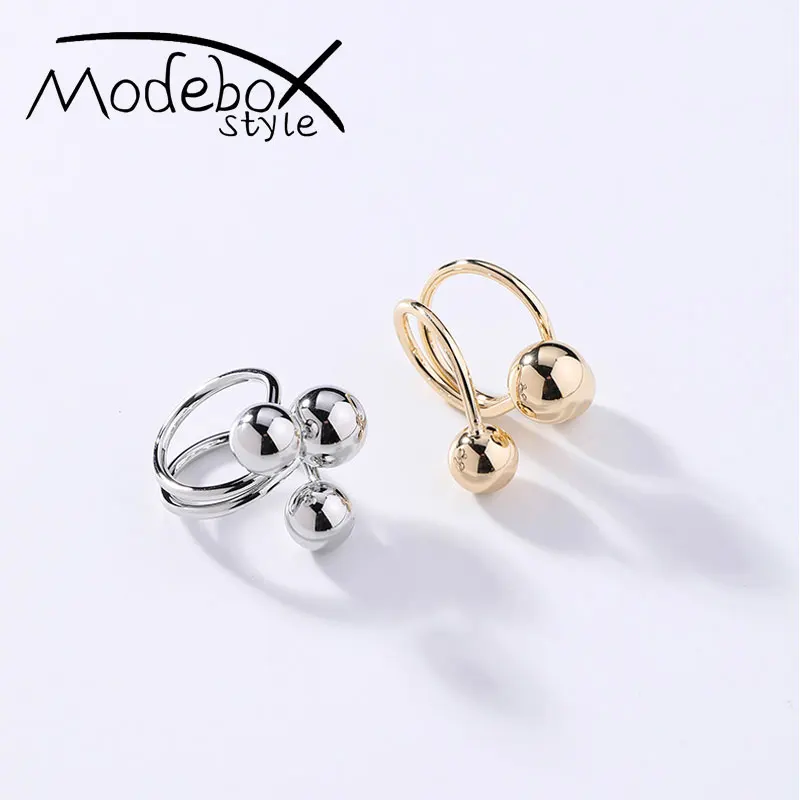 

3D balls rings for women Resizable Vine ball hyperbole ring for engagement gift gold silver color ring finger accessories jewely