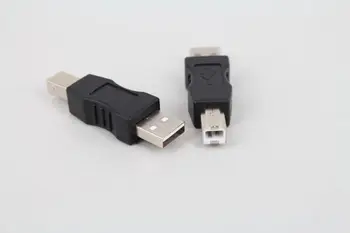 

100pcs/lot USB 2.0 Type A male plug to USB 2.0 Type B Male plug Printer Adapter Converter